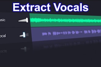extract or remove any vocal, drums or melody from any song