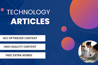 write high quality SEO technology articles for tech blogs
