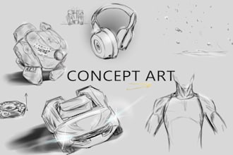 draw concept art for you