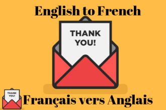 translate your email, letter english to french