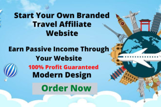 setup travel affiliate website
