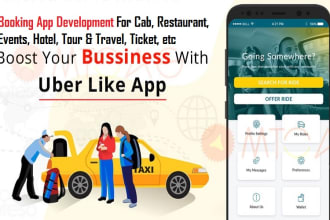 build mobile android and ios app for booking, delivery, ecommerce, courier, job