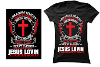 do christian graphic t shirt design or bible verse