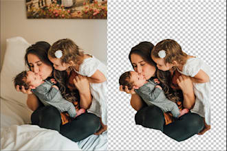 do background removal and photoshop editing
