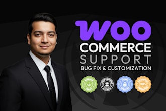 give emergency woocommerce support for bug fixing and customization