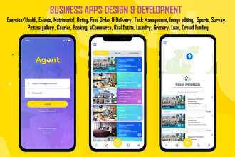 build android and ios app for loan, banking, laundry, tour, cab booking, courier