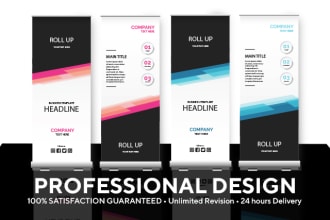 do professional roll up banner design
