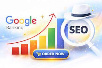 provide complete monthly SEO services for google 1st page ranking