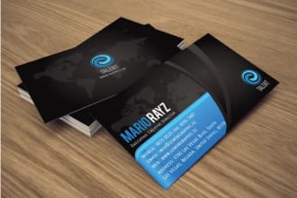 create a custom business card and stationery design for you
