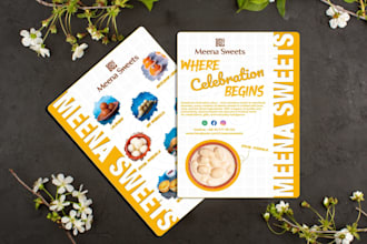 create credit score flyer, medical flyer, book launch flyer, brochure