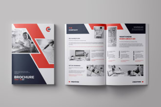 design business brochure, company profile, proposal or annual report