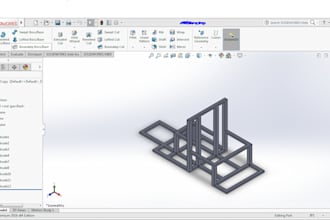 design basic 3d and 2d model on solidworks