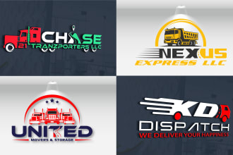 do creative transport and logistics logo design