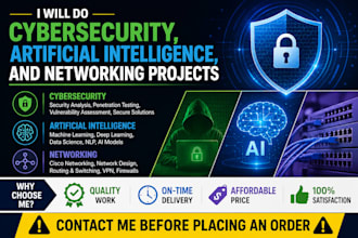do cybersecurity, networking, and business projects