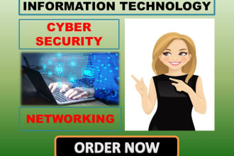 write cybersecurity and networking tasks