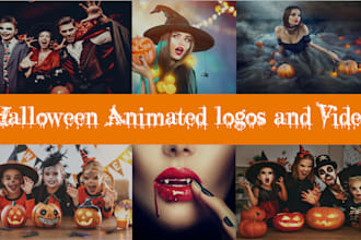create halloween 2025 logo and invitation videos