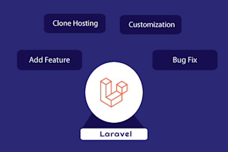 customization, fix and add feature in laravel