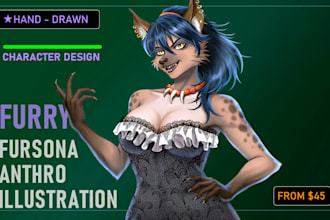 draw nsfw furry character illustration in anime style