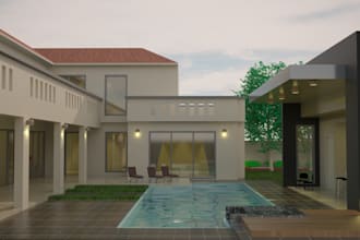 design 3d model of products and architecture house