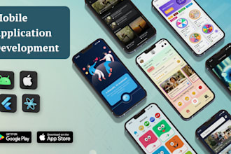 provide hybrid flutter, android and ios mobile app development