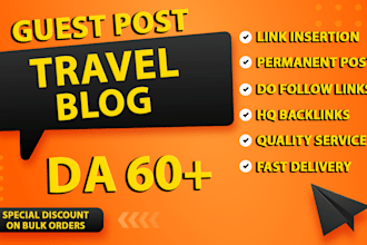 provide guest post on travel blog