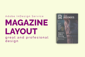 design a great and professional magazine layout