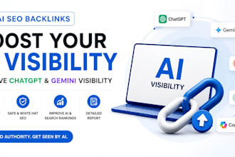 build ai SEO backlinks to improve chatgpt and gemini visibility