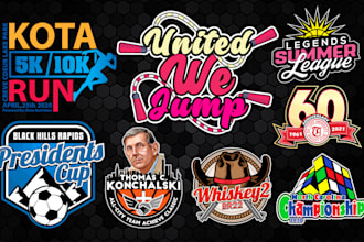 make modern music, dj, party, band, club, sport, studio and event logo design