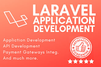 develop web application in laravel and PHP