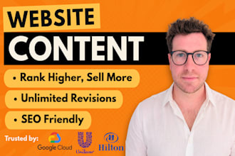 write website copy and SEO website content