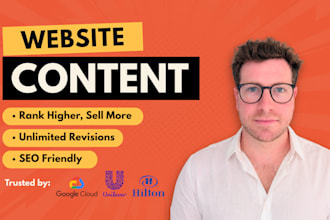 write website copy and SEO website content