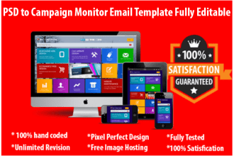 convert your psd to campaign monitor email template