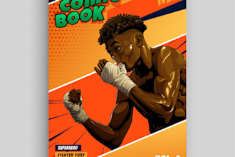 draw a processional cover for your comic book or novel