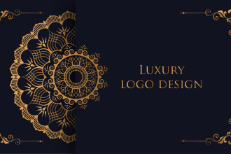 do luxury, mandala, geometry, watercolor  logo in 24 hours