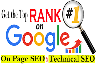 complete on page SEO and technical optimization of wordpress