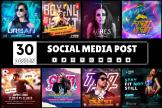 design social media assets post images for fb and instagram