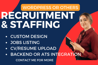 create recruitment agency, job portal agency, job board website
