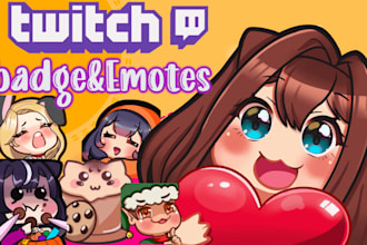 create twitch emotes, sub badges
