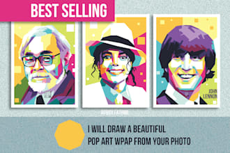 create a beautiful wpap pop art from your photo
