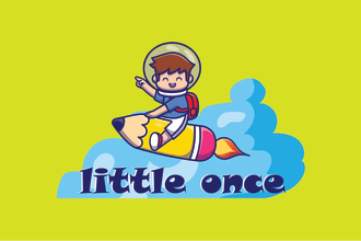 design cute logo for pet, store, animal, kids, product, cartoon