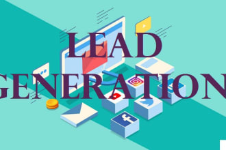 do linkedin lead generation, web research and build email, phone number list