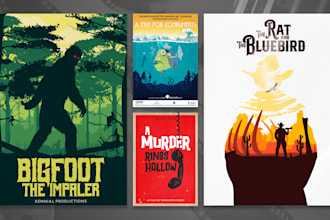 design a professional minimalist movie short film poster