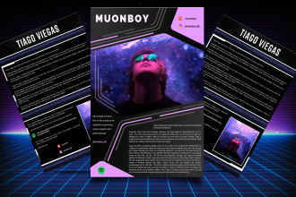 design one sheet,  press kit, media kit, epk