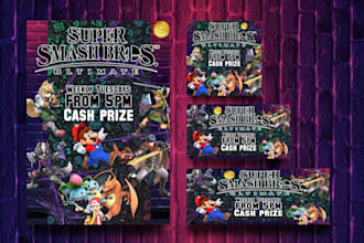 design a stand out gaming flyer and social media banner
