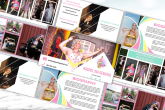 electronic press media kit, epk, one sheet for artists, brands