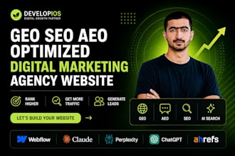 geo seo aeo optimized digital marketing agency website to rank in search