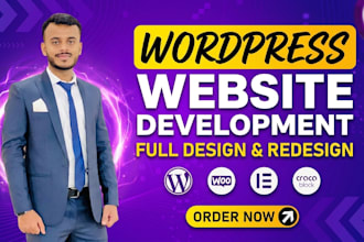 make, create, rebuild, develop or redesign wordpress website design in 24 hours