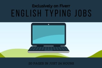 do english typing jobs 3 pages in 24 hours