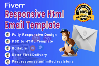 create a responsive email template, HTML email template