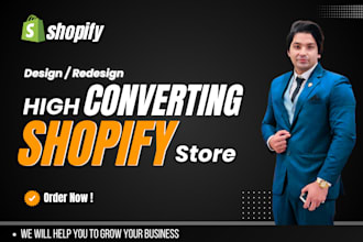 create shopify dropshipping store, design or redesign shopify website